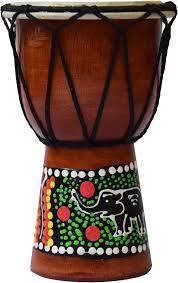 Bębny Djembe 15 cm - Malowane Drewno